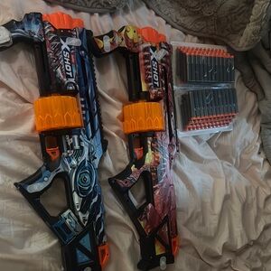 Foam Dart Blaster Set - Blue and Red